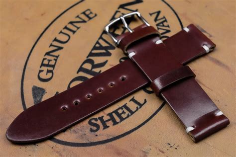 shell cordovan watch strap panerai|horween shell cordovan watch straps.